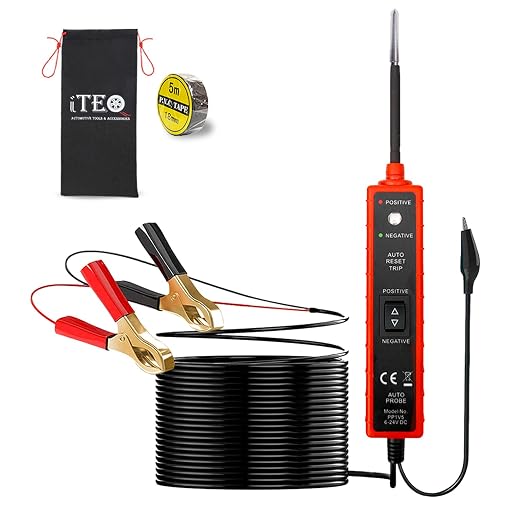 Power Circuit Probe Tester, 6V-24V DC Test Light, Automotive Short Circuit by ITEQTOOLSACCESSORIESLLC