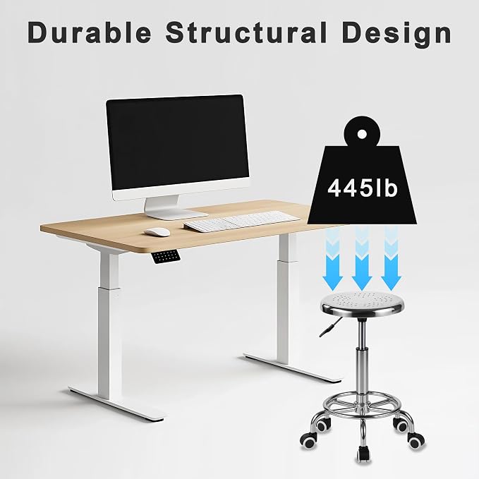Rolling Stool, Stainless Steel Workbench, Adjustable Swivel Stool Medical 5 - Image 4