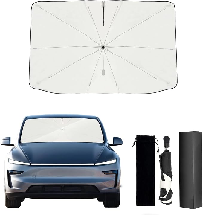 2017-2026 Upgraded for Tesla Model Y 3 S Sunshade, Portable Foldable Sunshade by Raspillere