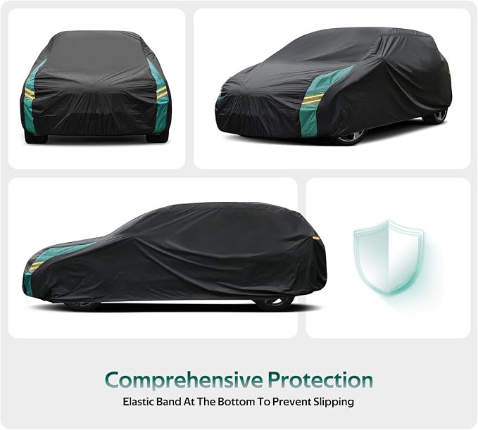 Car Covers for Hatchback Waterproof All Weather, Universal Fit for Mini Cooper - Image 4