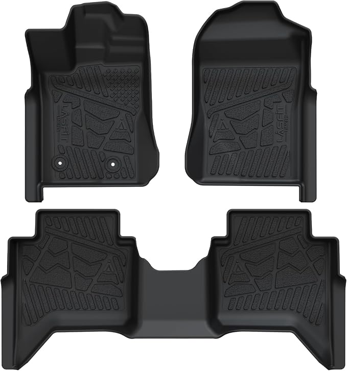 LASFIT Floor Mats for Ford Ranger 2025 2024 SuperCrew Cab All Weather Truck - Image 9