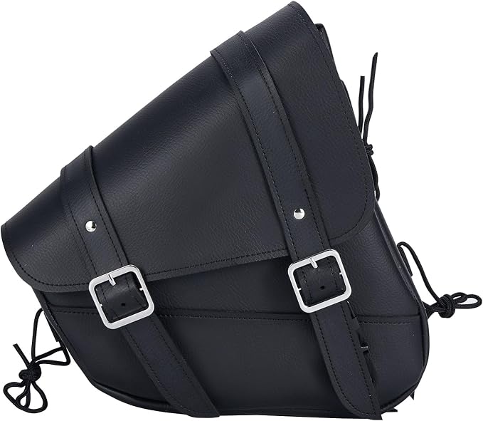 Gargoyle Bells Leather Solo Swing Arm Bag by GARGOYLEBELLS