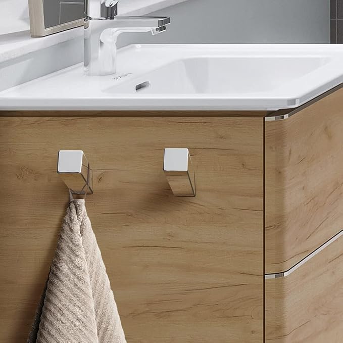 NINETREX Towel Hooks Chrome SUS 304 Stainless Steel 4 Pack Heavy Duty Modern - Image 3