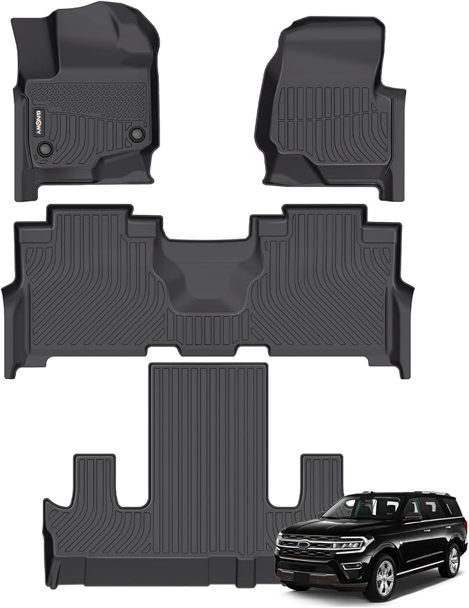 GINOWY-Floor Mats for Ford Expedition MAX 2025 2024 2023 2022 2021 Bucket Seat by GINOWY