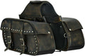 GARGOYLE BELLS Motorcycle Saddle Bags Leather Motorcycle Luggage Bag by GARGOYLEBELLS