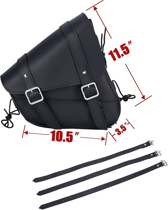 Gargoyle Bells Leather Solo Swing Arm Bag - Image 7