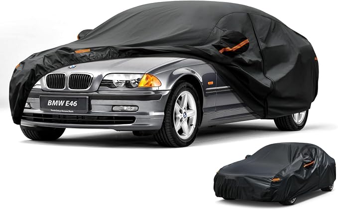Kayme Car Cover Waterproof All Weather, Full Exterior Cover Outdoor Sun by kayme