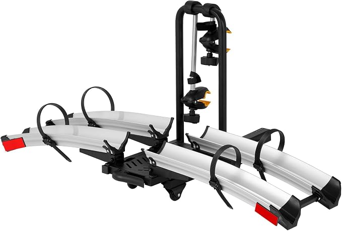 2 Bike Rack Hitch Mount, 200 lbs Electric Bicycle Carrier Rack Platform Style by IKURAMR