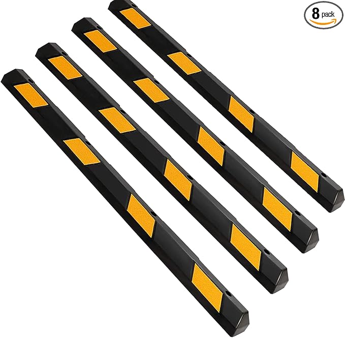 ERGOMASTER Parking Stopper for Garage, 72” Rubber Parking Block by ERGOMASTER