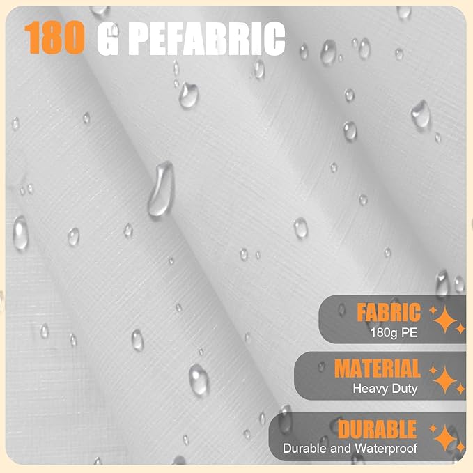 10'x20' Canopy Replacement Cover, Beefull Carport Replacement Canopy - Image 4