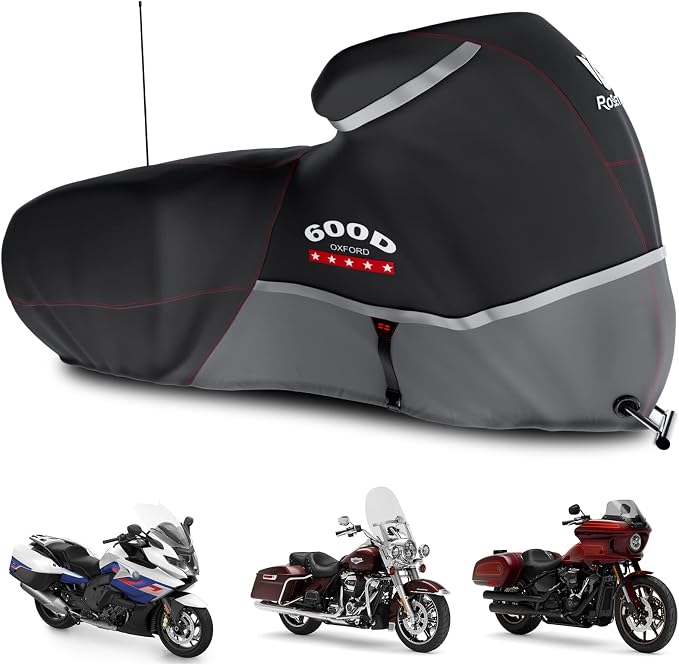 Rosefray Motorcycle Cover 600D Waterproof by Rosefray