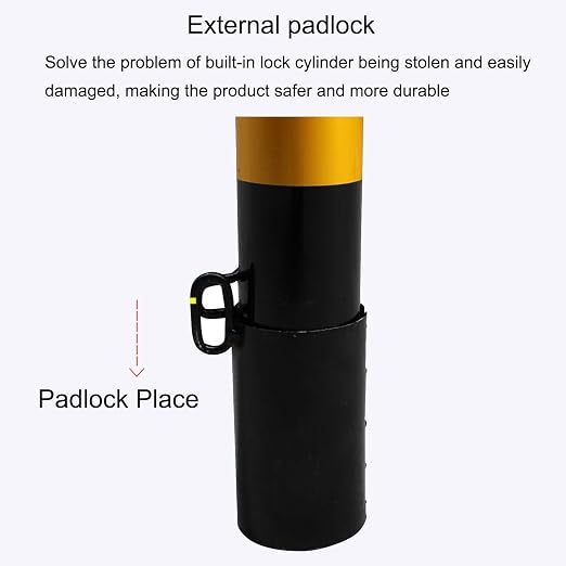 Safety Bollard Post, Steel Security Post Barrier Traffic Pole, Removable Bollard - Image 6