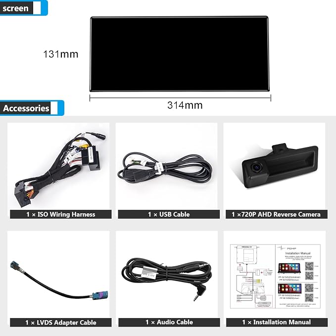 PEMP Linux 12.3" Ultra-Thin Screen E70 E71 CIC Wired Wireless CarPlay Android - Image 7