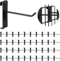 40Pcs 4" Gridwall Display Hooks Assortment Set, Wire Diameter 5mm/ 0.2” by Yauhar