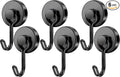FINDMAG Black Magnetic Hooks, 60 LB+ Magnetic Hooks Heavy Duty 2025 Cruise Ship by FINDMAG