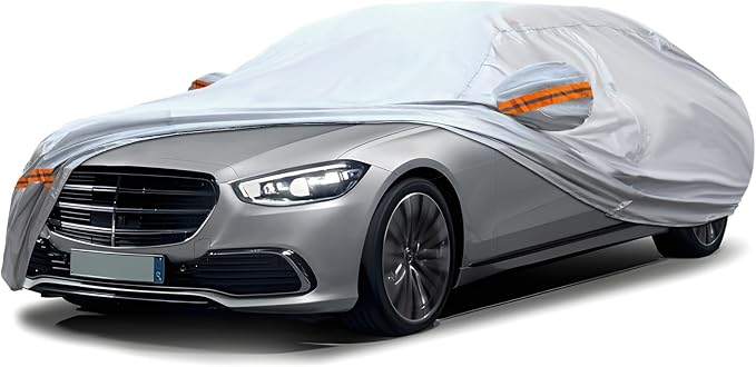 KEYOOG 6-Layer Full Car Cover is All-Weather Waterproof, Fit by KEYOOG