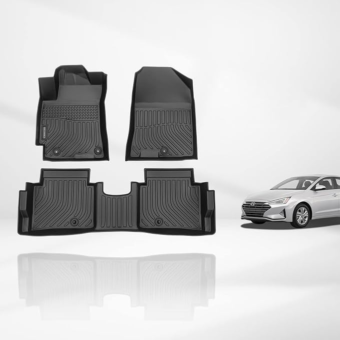 KELCSEECS® Floor Mats Custom for Hyundai Elantra 2020 2019 2018 2017 All by KELCSEECS