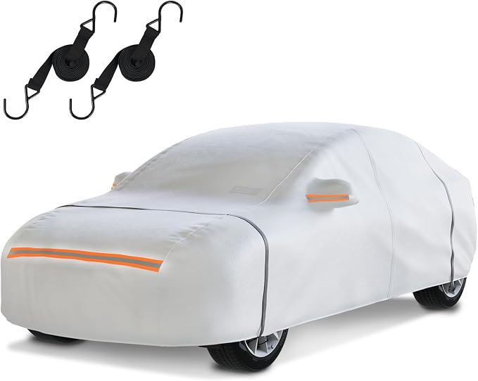 Waterproof Car Cover for Hatchback: 6-Layer All-Weather Protection from Rain by TATATOO
