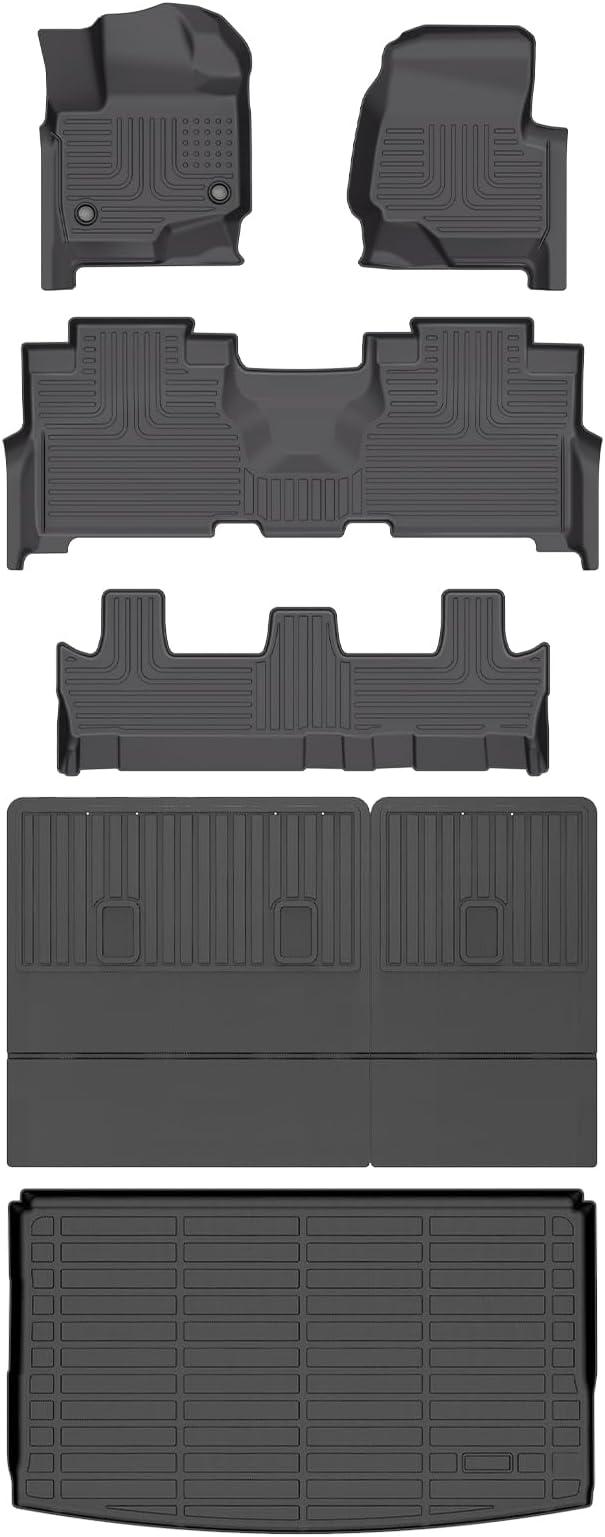 Wayhigh-All Weather Floor Mats and Cargo Mat Set Fit by Wayhigh