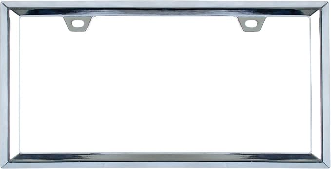 3D Chrome License Plate Frames, Pure Zinc Alloy Metal by Sgooky