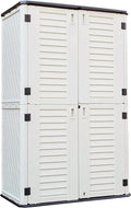 KINYING Outdoor Storage Cabinet Waterproof, Resin Vertical Outdoor Storage Shed by KINYING