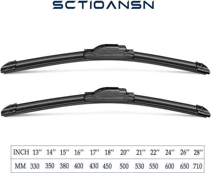 3 Wipers Set for Honda Pilot 2003-2008, Windshield Wiper Blades Original - Image 3