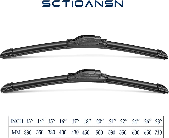 3Pcs Windshield Wiper Blades for Toyota Prius C 2012 2013 2014 2015 2016 2017 - Image 3