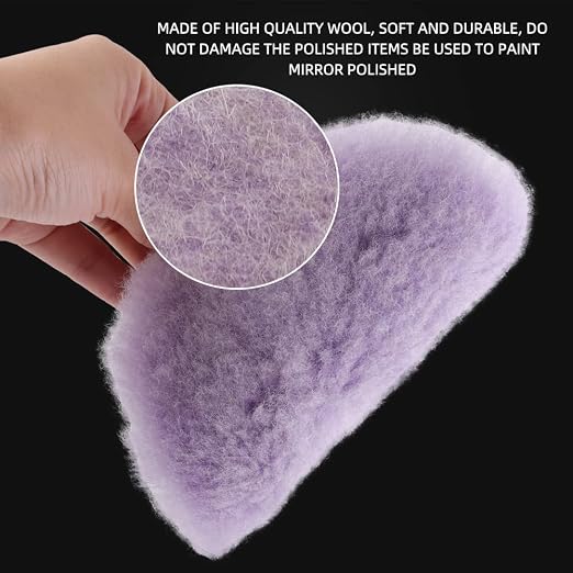 SPTA 2Pcs 6Inch Wool Cutting Pad Set, Car Polisher - Image 4