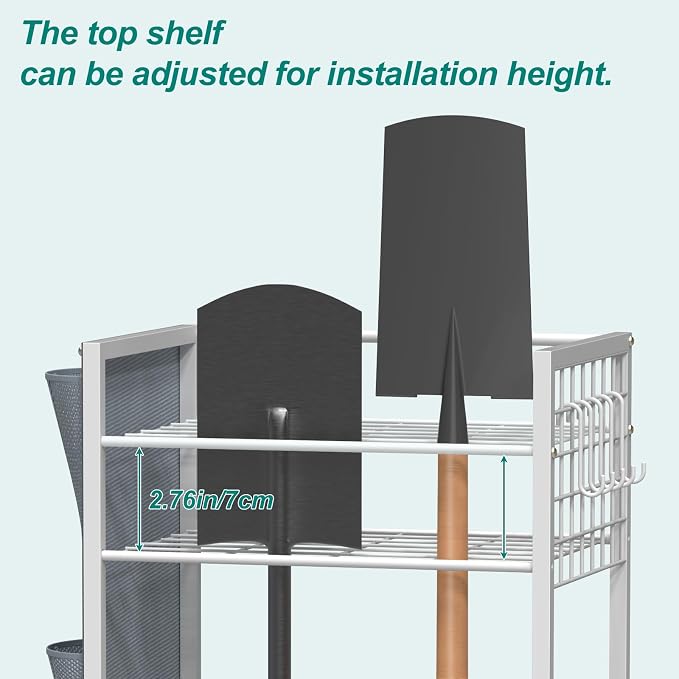 YBING Garden Tool Organizer, Yard Tool Stand - Image 6
