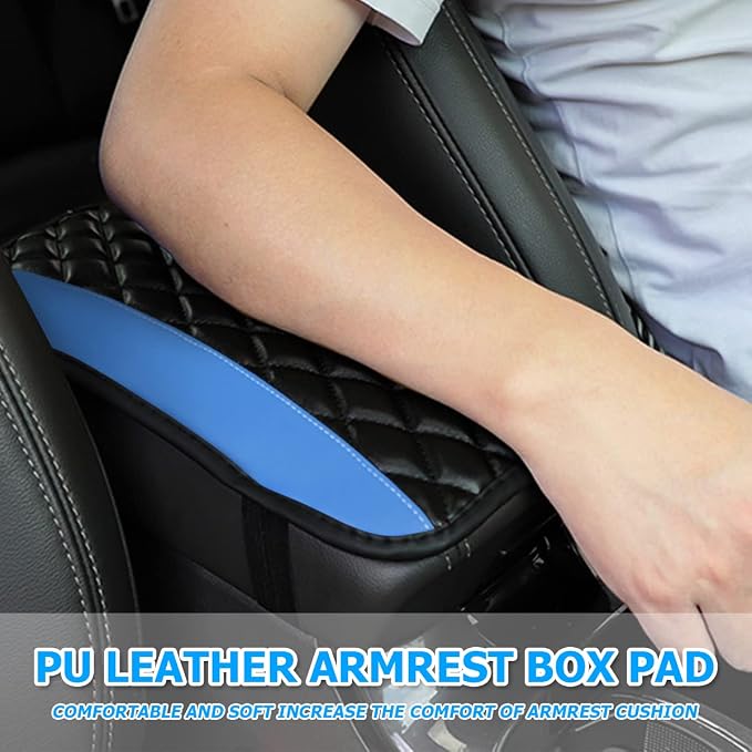 Car Center Console Cushion Pad, Universal Leather Waterproof Armrest Seat Box - Image 7