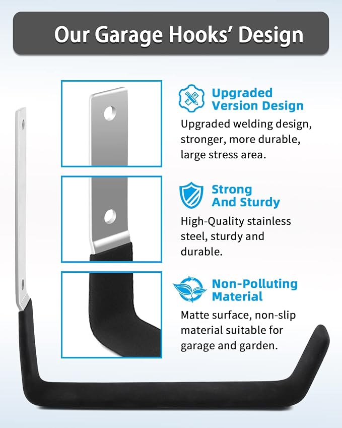 Sposuit Garage Hooks Wall Mount - Image 2