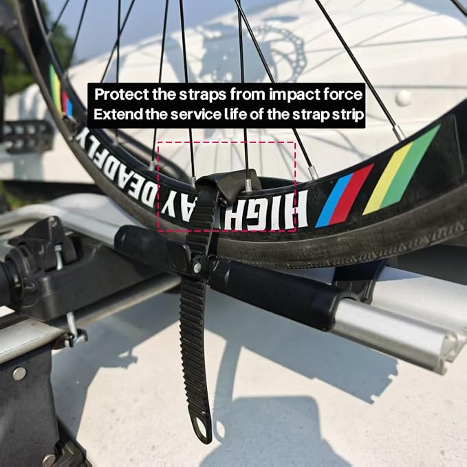 2PCS Roof Rack Bike Wheel Adapter Straps - Image 2