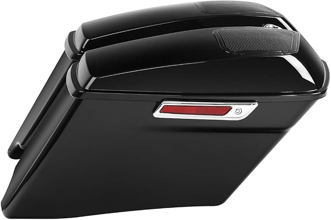 XFMT Motorcycle 4" Extended Stretched Hard Saddlebags Saddle Bags by XFMT