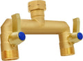 Brass Garden Hose Splitter, Garden Hose Splitter 2 Way Heavy Duty, by Unknown