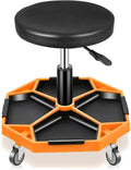 Auto Dynasty Mechanic Stool, Adjustable Rolling Pneumatic Creeper Garage Shop by AutoDynasty