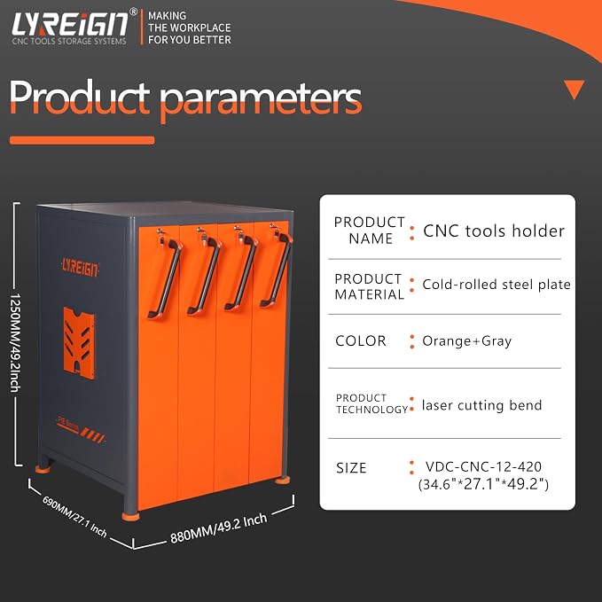 BT50 Vertical Drawer Cabinet, CNC Tool Storage System - Image 2