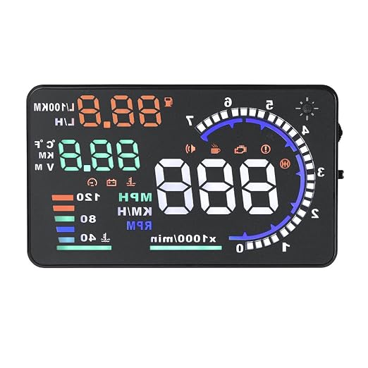 VGEBY 5.5'' OBD II Car HUD Auto Windshied Reflective Screen Speed Display Hud - Image 3