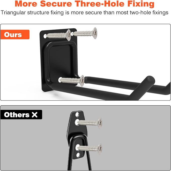 6 Packs 7.8inch Heavy Duty Garage Hooks, Garage Storage Organizer - Image 5