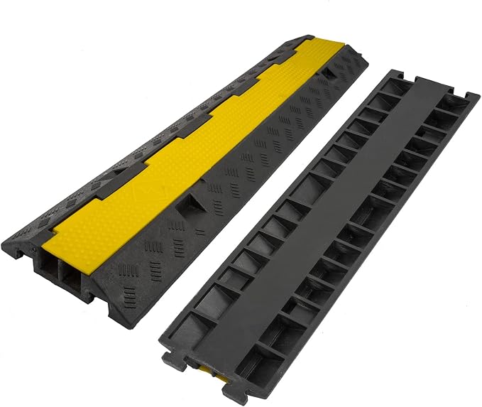 CXRCY Cable Ramp 3 Pack 2 Channel 11000lbs axle Capacity Floor Cord Cable - Image 9