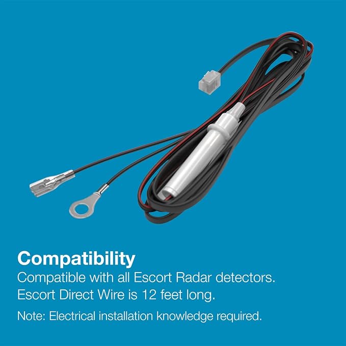 Escort MAX 360c MKII Laser Radar Detector & Escort Direct Wire Power Cord: - Image 9