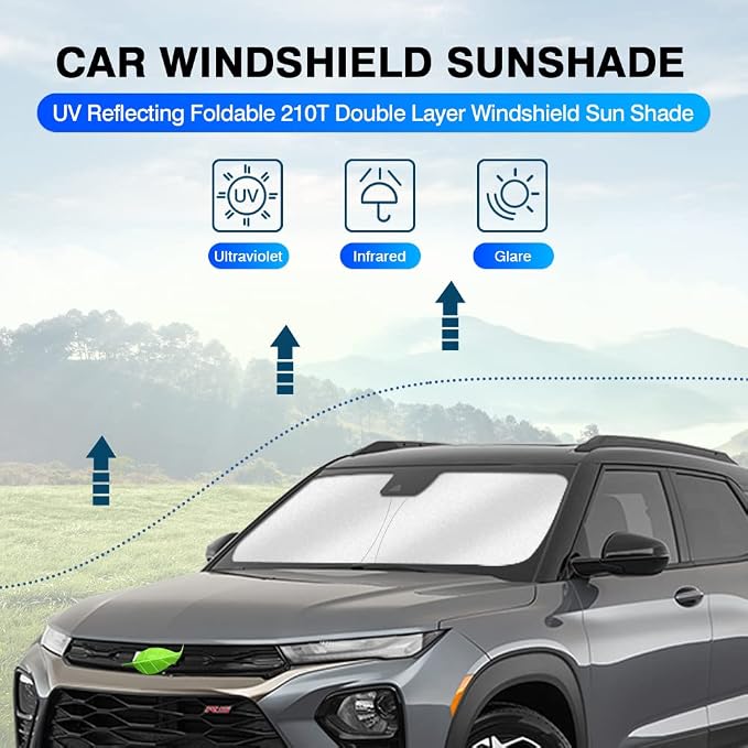 KUST Windshield Sun Shade for Chevrolet Trailblazer 2021-2025 2026 Sunshade - Image 2