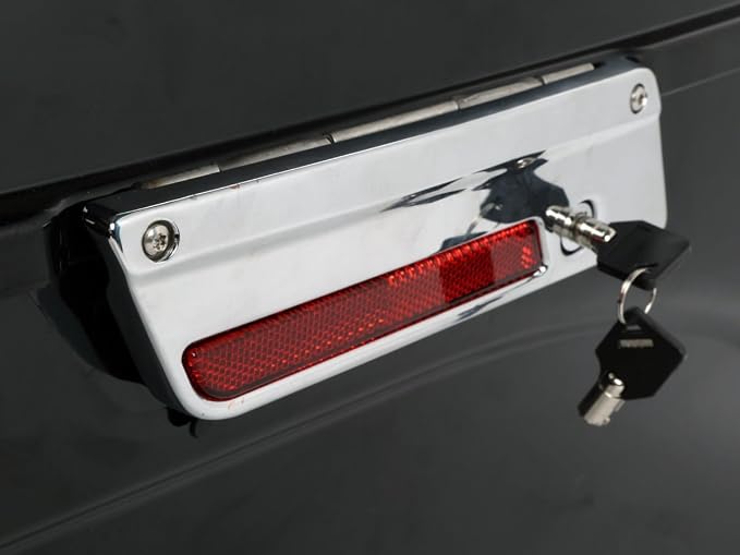 XFMT Gloss Black Hard Saddle bags Trunk w/Lid Latch & Key+Saddlebag Conversion - Image 7