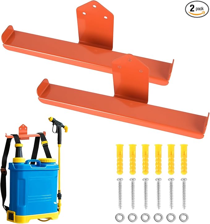 Backpack Sprayer Holder, Backpack Leaf Blower Hanger, Heavy Duty Chainsaw Wall by Unknown