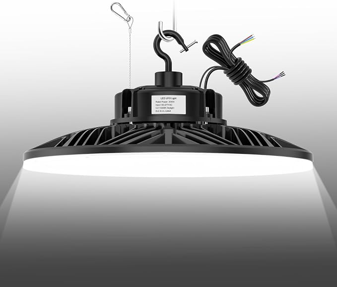 BBESTLED UFO Commercial Lights for Ceiling LED 200W, High Bay UFO Lights LED by BBESTLED