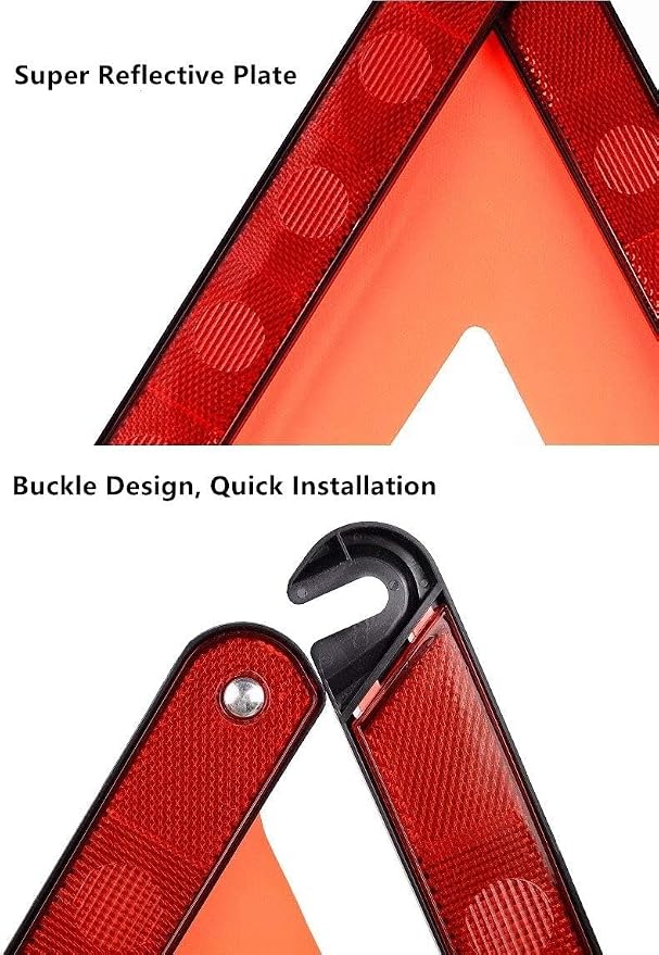 aikko Safety Triangle Kit Road Emergency Warning Reflector Roadside Reflective - Image 3