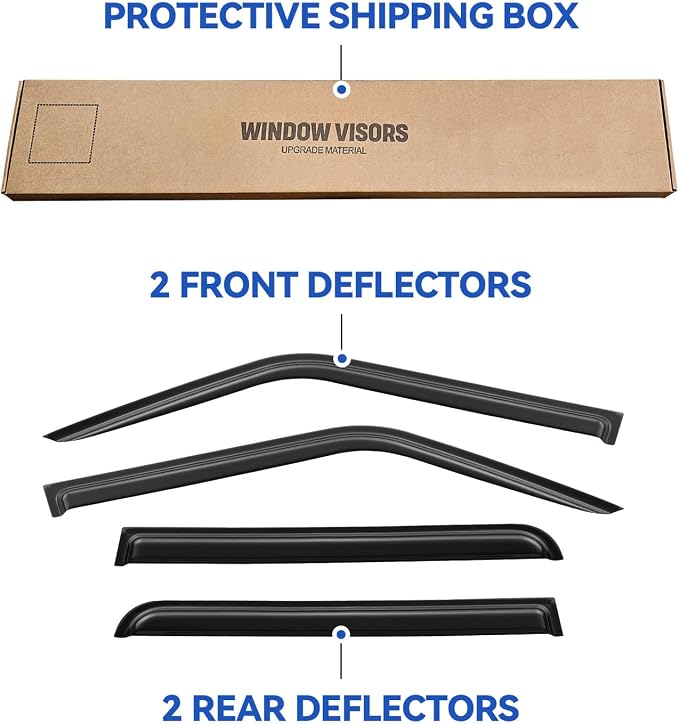 Window Visors Rain Guards Shield - Image 5
