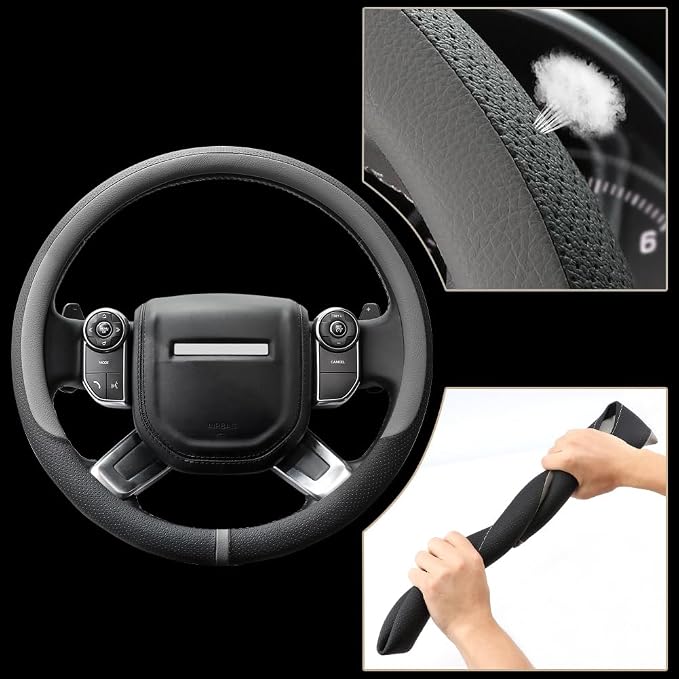 COFIT Breathable Car Steering Wheel Cover 16 inch Auto Universal Leather Wrap - Image 3