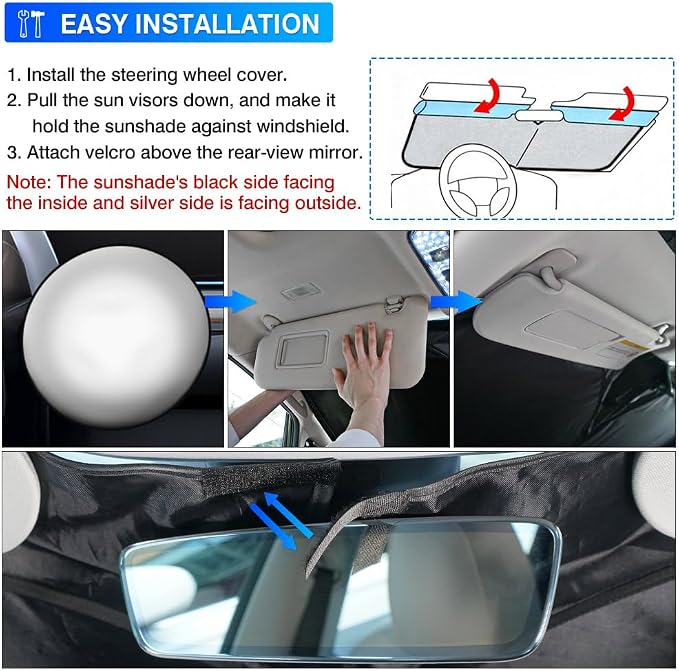 KUST Windshield Sun Shade for 2023-2025 2026 Lexus RX 350 Accessories Window - Image 6