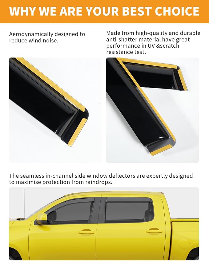 in-Channel Window Rain Guards Fit - Image 5
