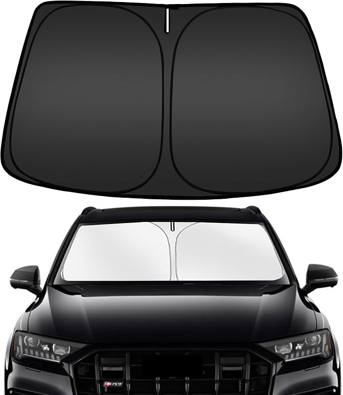 ARISMOTOR Windshield Sun Shade for Audi Q7 2016-2025, Custom Fit Foldable Front by ARISMOTOR